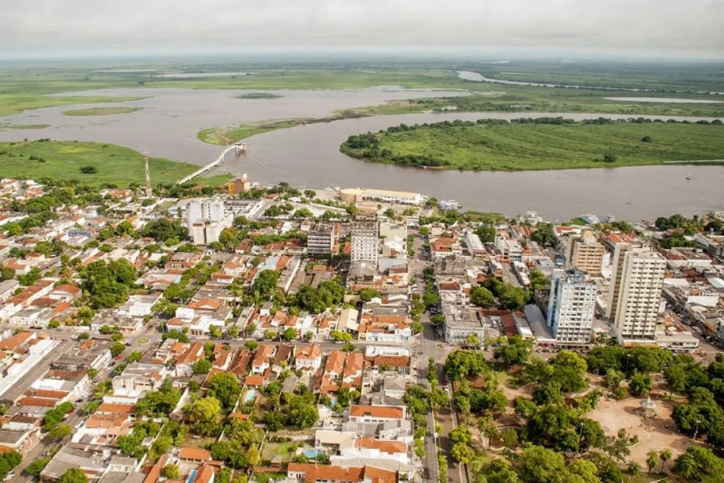 Vista aérea de Corumbá, no Pantanal(Foto: Renê Márcio Carneiro/Arquivo PMC) - operação