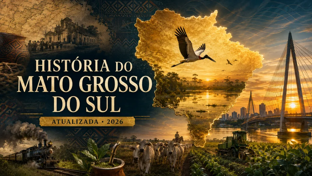 História do Mato Grosso do Sul: conheça os povos originários, a criação do estado, fatos, mapas e acontecimentos marcantes, com atualização até 2026.