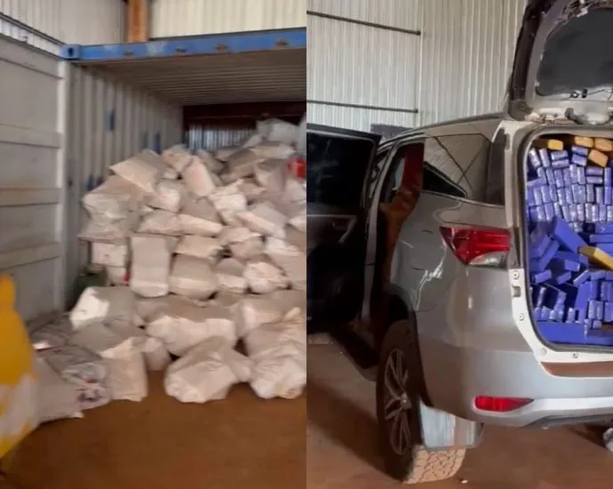 Operação em Dourados apreende 8 toneladas de maconha e prende dois