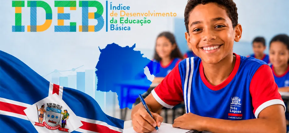 Três Lagoas se destaca no Ideb entre as maiores cidades de Mato Grosso do Sul