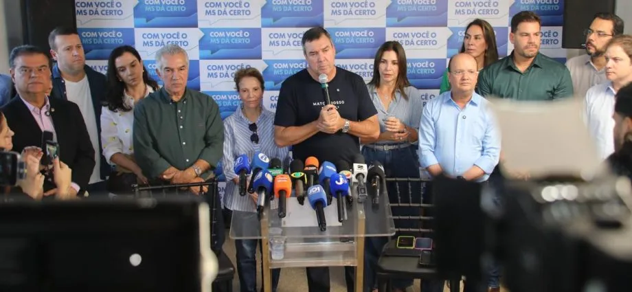 Eduardo Riedel lança candidatura à reeleição em Mato Grosso do Sul com apoio de nove partidos