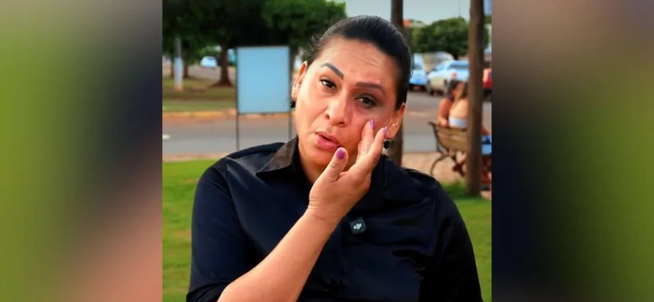 Primeira-dama de São Gabriel do Oeste usa maquiagem para alertar sobre violência contra a mulher