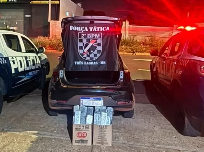 Quatro presos com 51 kg de maconha em Três Lagoas