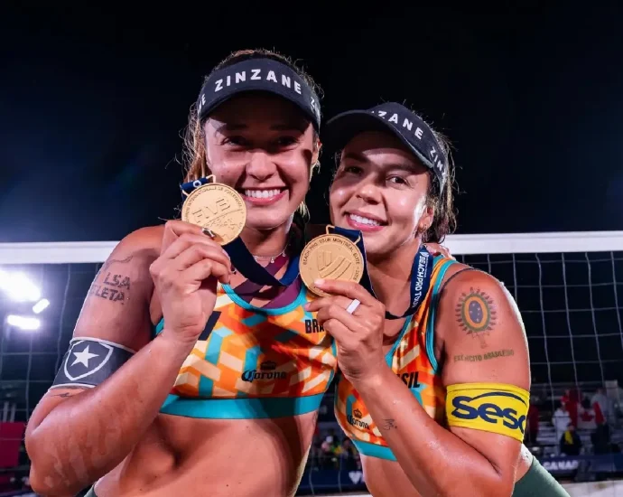 Vic Lopes e Thâmela conquistam título no Circuito Mundial de Vôlei de Praia em Montreal