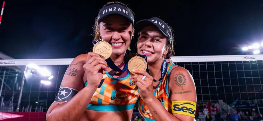 Vic Lopes e Thâmela conquistam título no Circuito Mundial de Vôlei de Praia em Montreal
