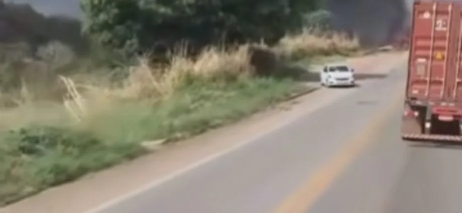 Colisão entre carretas resulta em morte na BR-070 em Cáceres