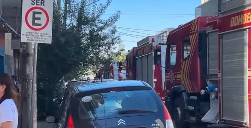 Princípio de incêndio em ar-condicionado mobiliza Bombeiros em Campo Grande