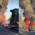 Incêndio em ônibus da Expresso São Luiz em Mineiros, Goiás, não deixa feridos
