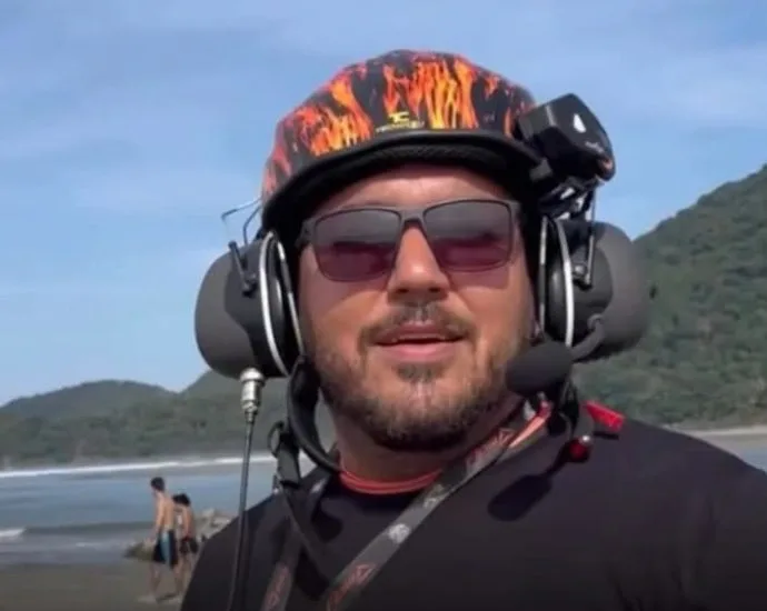 Piloto de paramotor morre após acidente com linha de pipa em Itanhaém