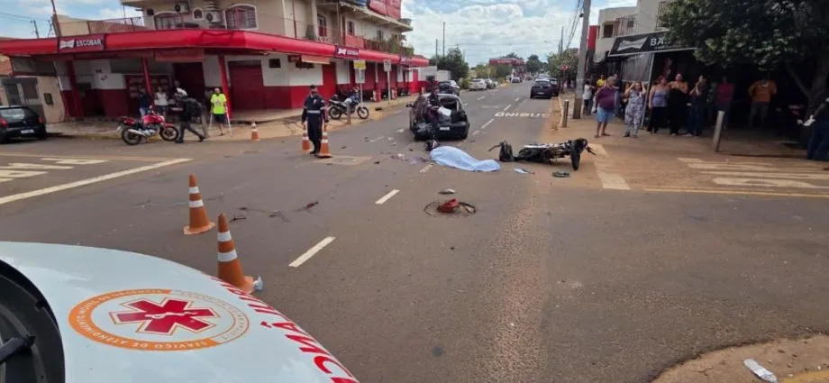 Motociclista morre em acidente com motorista embriagado em Campo Grande