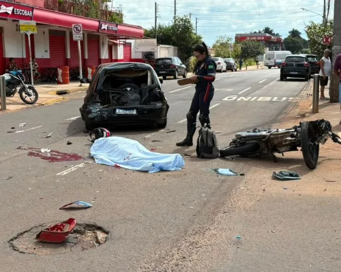 Motociclista morre após colisão com carro em Campo Grande