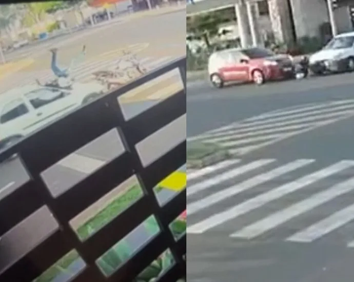 Motociclista morre após ser prensado entre dois carros em Campo Grande