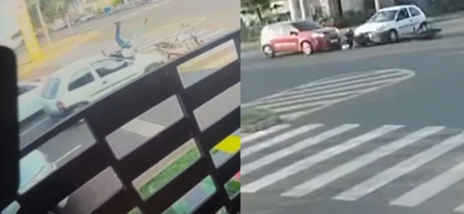 Motociclista morre após ser prensado entre dois carros em Campo Grande