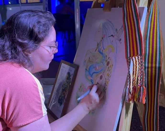 Artista de Bonito cria obra que retrata a cultura de MS no Festival de Inverno 2026