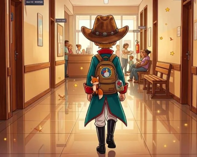 O Pequeno Príncipe do chapéu de couro em MS