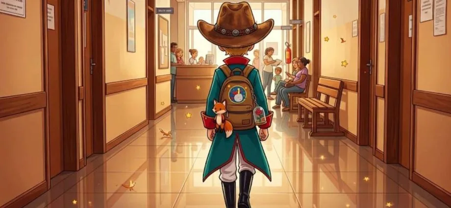 O Pequeno Príncipe do chapéu de couro em MS
