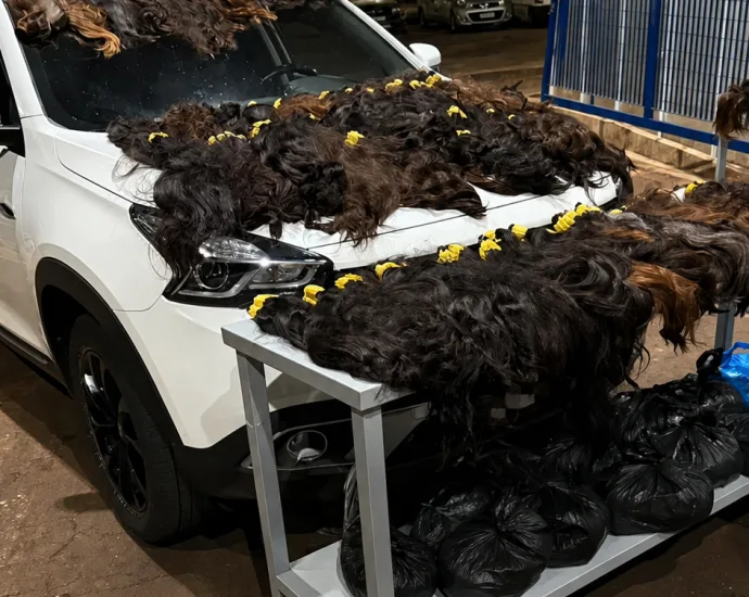Receita Federal apreende 148 kg de cabelo humano em fiscalização no Paraná