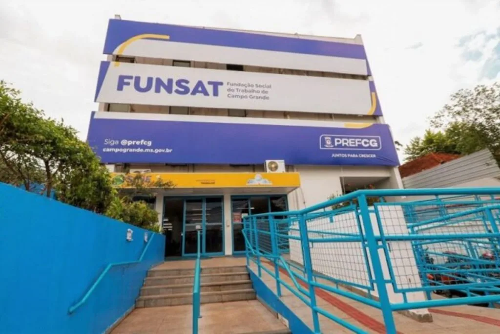 Sede da Funsat - vagas de emprego (Fundação Social do Trabalho).(Foto: Divulgação/Funsat)