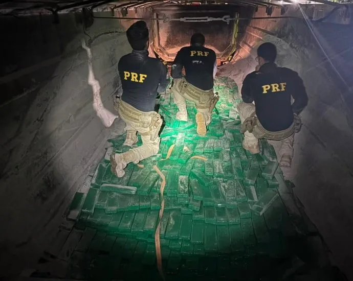 PRF apreende quase 3 toneladas de maconha e mais de meia tonelada de cocaína em Campo Grande