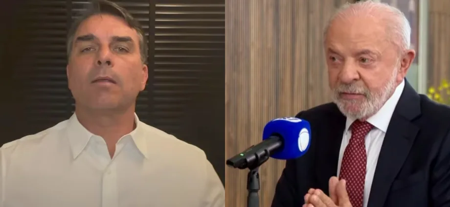 Lula e Flávio Bolsonaro empatam tecnicamente em pesquisa BTG/Nexus