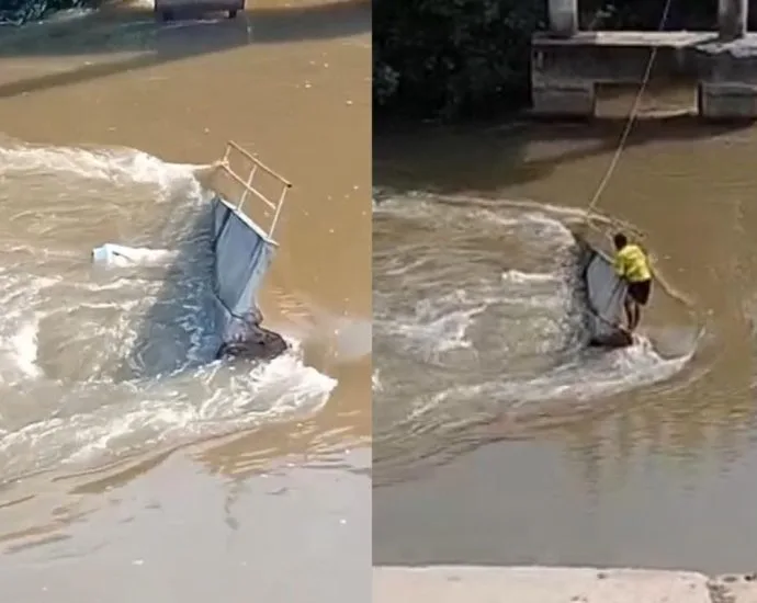 Corpo de motorista é encontrado no Rio Taquari após desabamento de ponte em MS