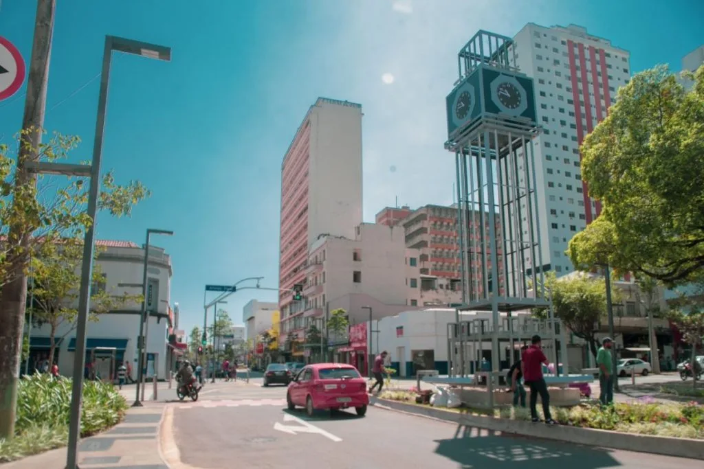 Rua 14 de Julho, em Campo Grande (Foto: Prefeitura)