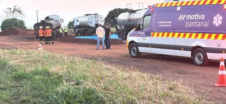 Acidente fatal em Jaraguari: jovem morre após cair em tanque de piche
