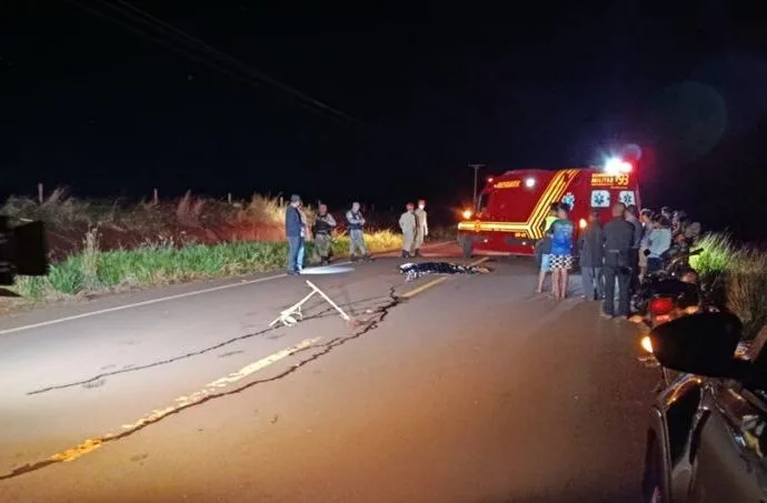 Motociclista indígena morre atropelado na MS-278 em Mato Grosso do Sul