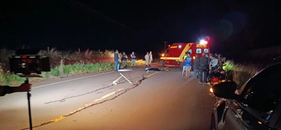 Motociclista indígena morre atropelado na MS-278 em Mato Grosso do Sul