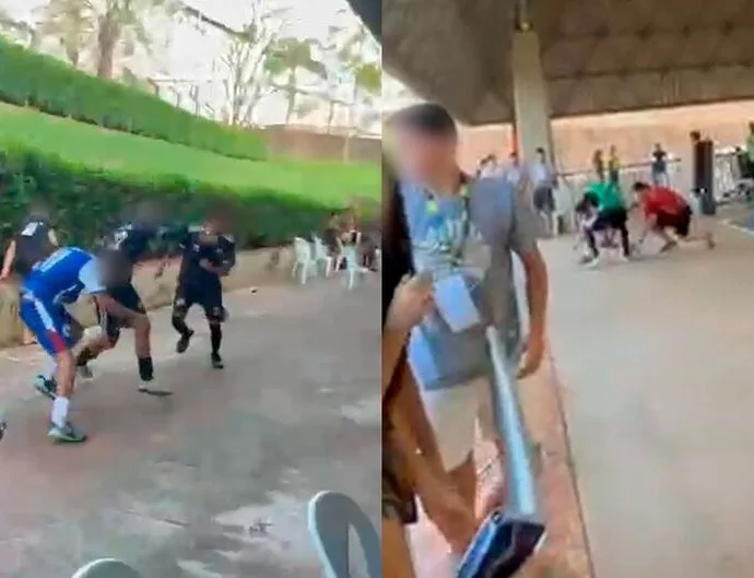Confusão marca partida dos Jogos Escolares em Campo Grande