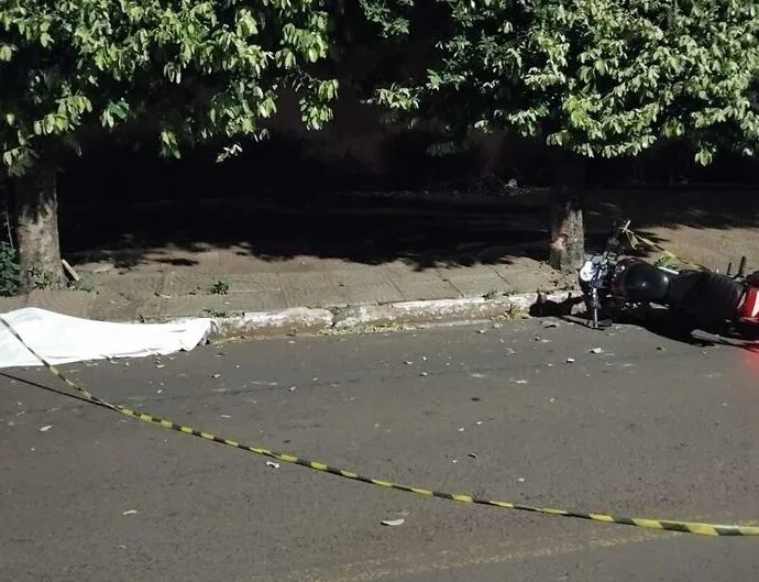 Motociclista morre em acidente na Rua Santana, em Campo Grande