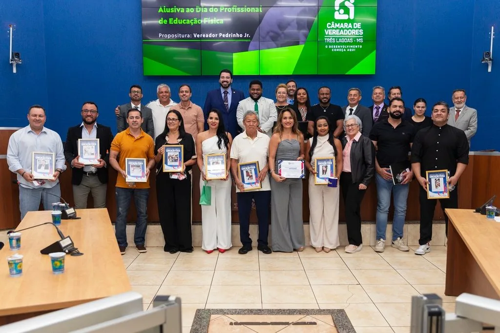 Homenagem a Educadores Físicos em Três Lagoas