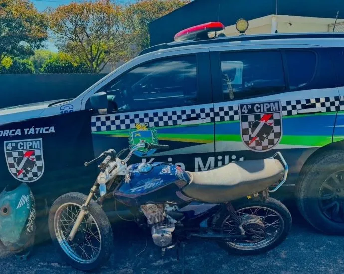 Jovem é preso em Chapadão do Sul com moto furtada do Detran