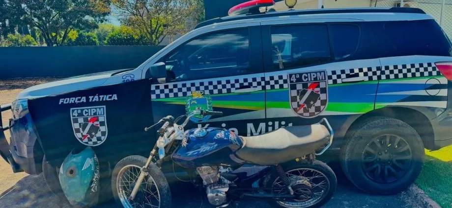 Jovem é preso em Chapadão do Sul com moto furtada do Detran