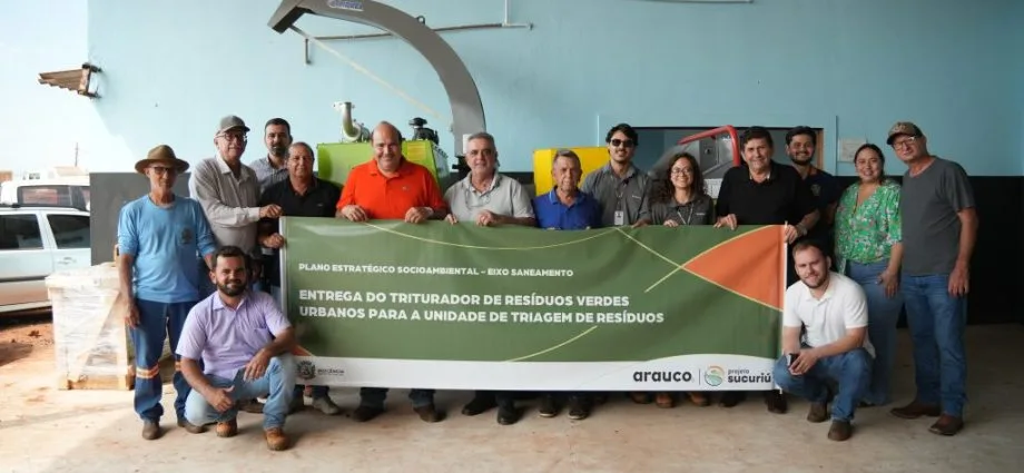 Arauco investe R$ 1 milhão em equipamentos para a Unidade de Triagem de Resíduos em Inocência