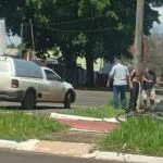 Ciclista ferido em acidente na Avenida Lúdio Martins Coelho, em Belo Horizonte