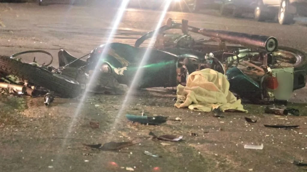 Motociclista fica ferido em colisão na Rua Alexandre Fleming, em Campo Grande