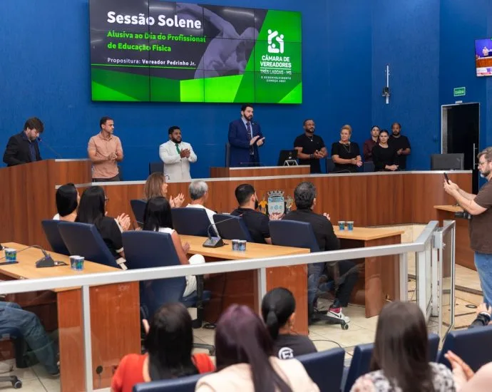 Homenagem a Educadores Físicos em Três Lagoas