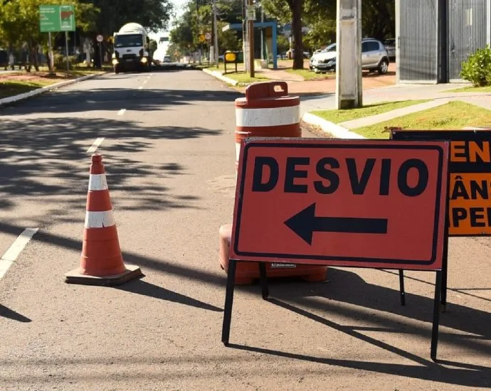 Interdições programadas para este domingo em Campo Grande