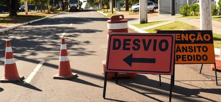 Interdições programadas para este domingo em Campo Grande