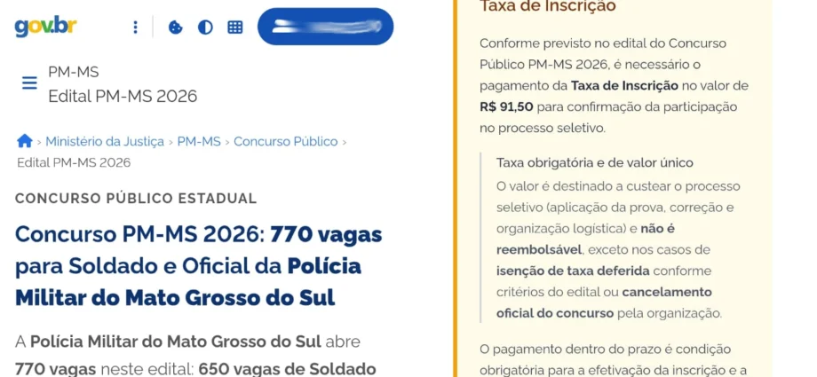 PMMS alerta sobre fraudes em concursos públicos em Mato Grosso do Sul