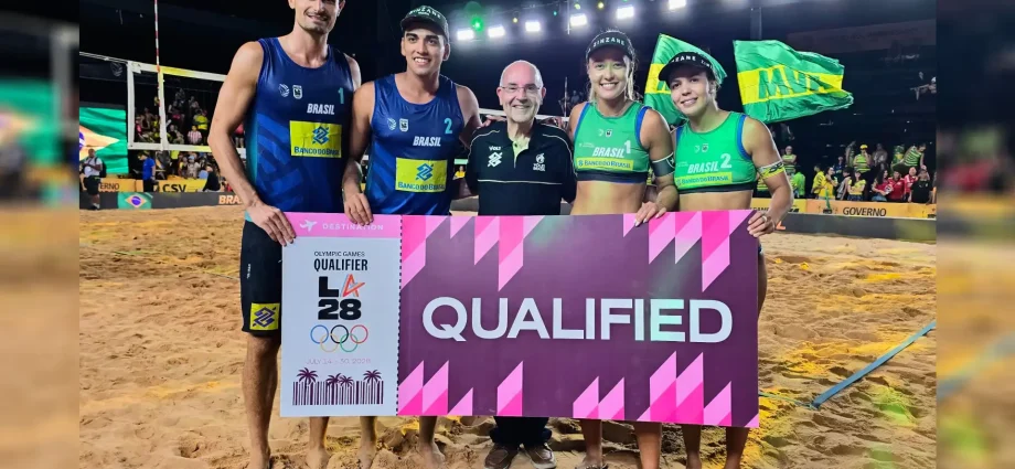 Vic Lopes, de Ivinhema, conquista vaga olímpica para o Brasil no vôlei de praia