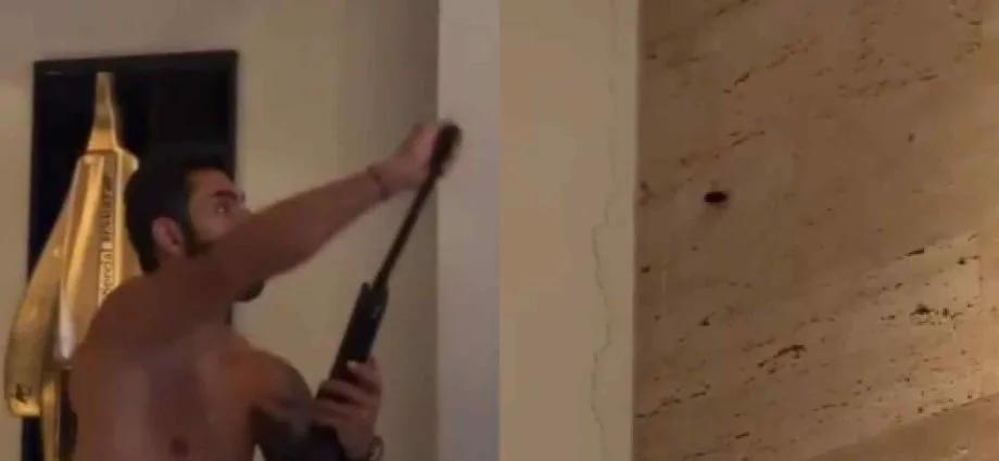 Rodolffo Viraliza ao Matar Barata com Tiro de Espingarda em Casa
