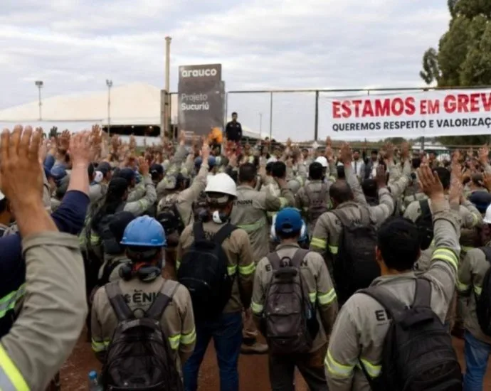 Paralisação das obras da Arauco em Inocência por negociações trabalhistas
