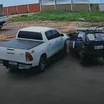 Acidente em Água Clara envolve Hilux e Uno nesta quinta-feira