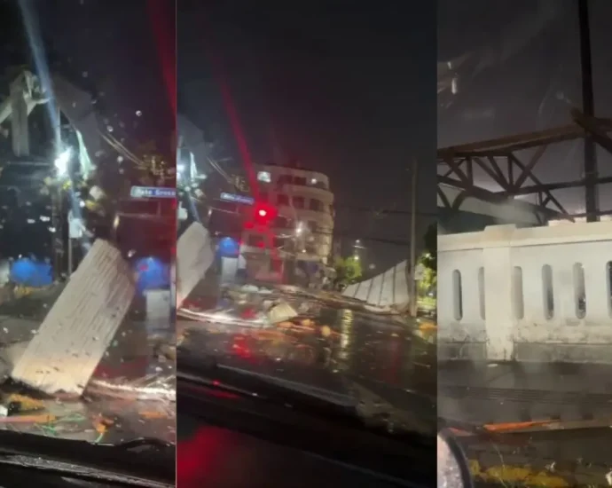 Temporal causa estragos no Armazém Cultural em Campo Grande