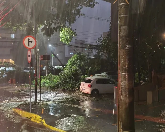 Temporal causa suspensão de aulas e afeta serviços em Campo Grande