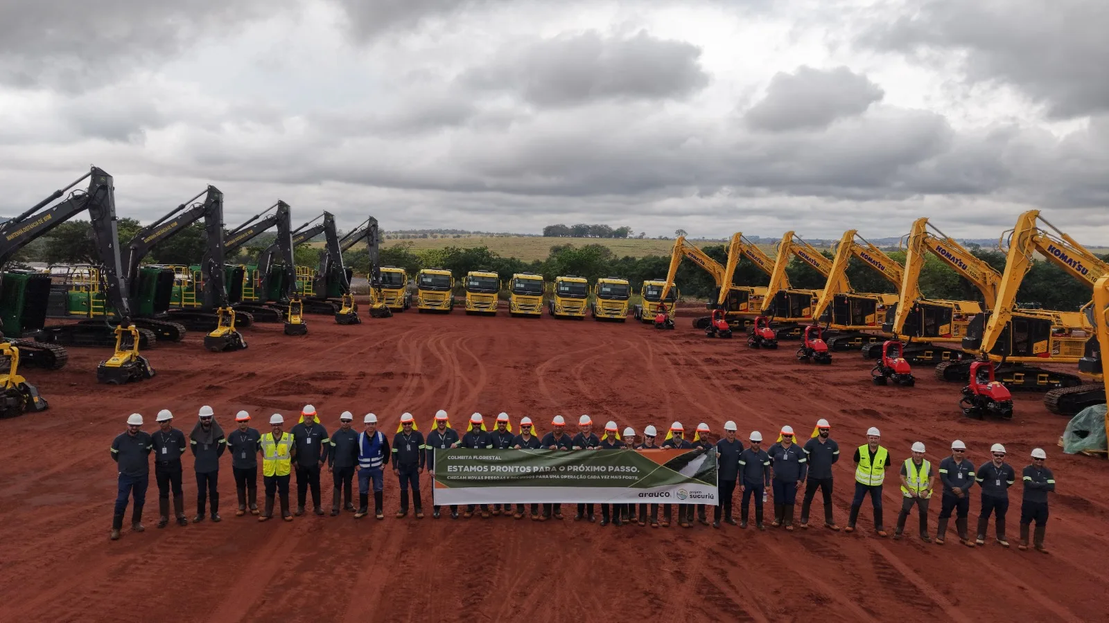 Arauco recebe primeiras máquinas para suas operações florestais em Mato Grosso do Sul