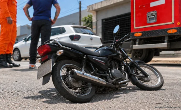 Motorista atropela casal de moto em Campo Grande e foge do local