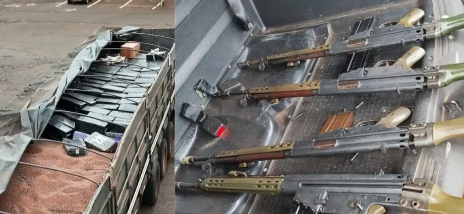 PRF apreende 6,3 toneladas de maconha e fuzis na BR-163 em Naviraí
